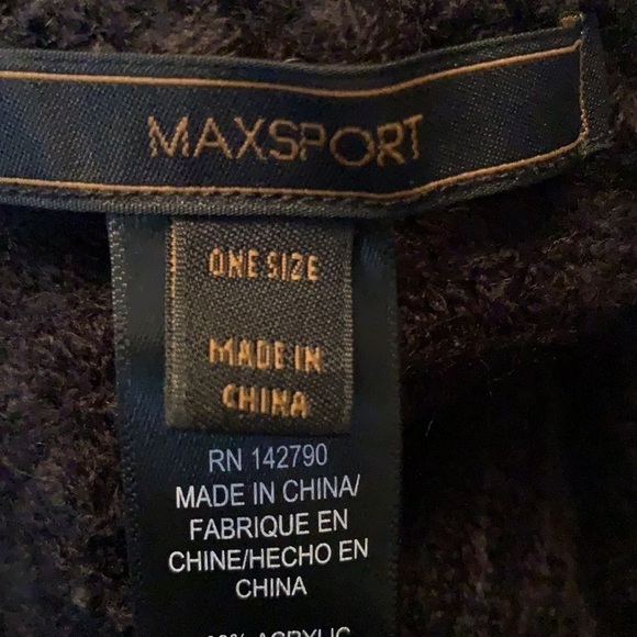 Max Studio black pancho - Picture 6 of 7